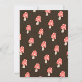 Leuke herfst fee bosrijke paddenstoelen baby showe kaart (Achterkant)