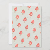 Leuke herfst fee bosrijke paddenstoelen baby showe kaart (Achterkant)