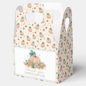 Leuke Herfst Floral Pumpkin Dank u Baby shower Bedankdoosjes (Geopend)