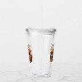 Leuke Herfst Halloween Candy Corn Acryl Tumbler Drinkbeker (Rechts)