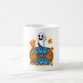 Leuke Herfst Halloween spook Boo! Ik zie je! Stick Koffiemok (Center)