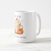 Leuke herfst is voor pompoen kruiden lattes seizoe koffiemok (Voorkant rechts)