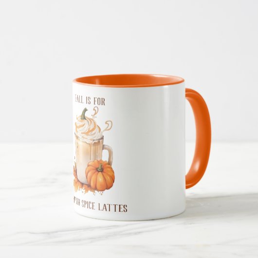 Leuke herfst is voor pompoen kruiden lattes seizoe mok (Voorkant rechts)