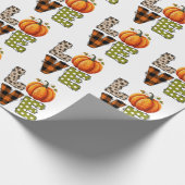 Leuke Herfst LIEFDE | Herfstpompoen Cadeaupapier (Hoek)