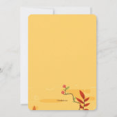 Leuke Herfst Pompoen Uitnodiging (Achterkant)