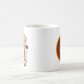 Leuke herfst seizoensgebonden kabouter monogram koffiemok (Center)