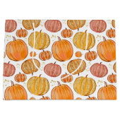 Leuke Herfst Seizoensgebonden pompoen betegelde pa Groot Cadeauzakje (Voorkant)