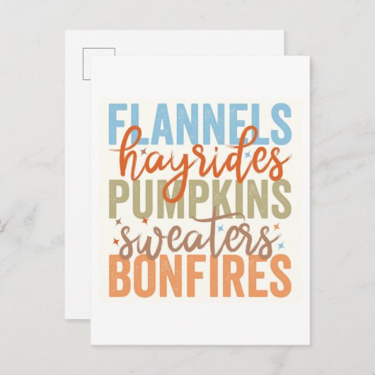 Leuke Herfst vibes Briefkaart (Voorkant / Achterkant)