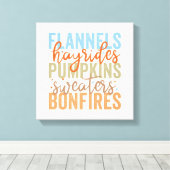 Leuke Herfst vibes Canvas Afdruk (Insitu (Houten vloer))