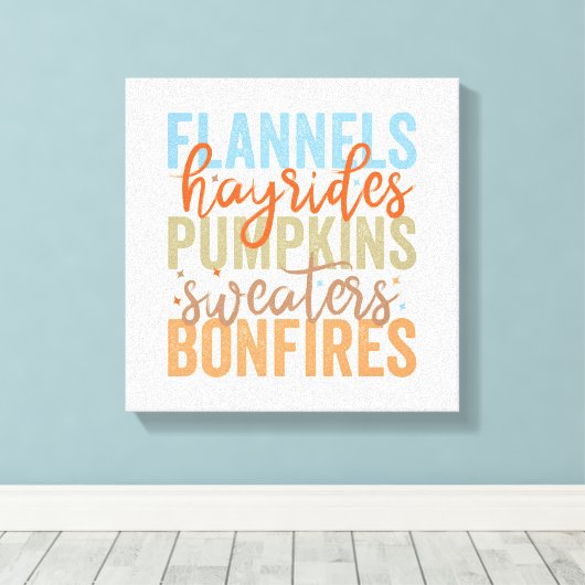 Leuke Herfst vibes Canvas Afdruk (Insitu (Houten vloer))