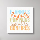 Leuke Herfst vibes Canvas Afdruk (Voorkant)