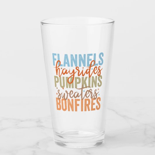 Leuke Herfst vibes Glas (Voorkant)