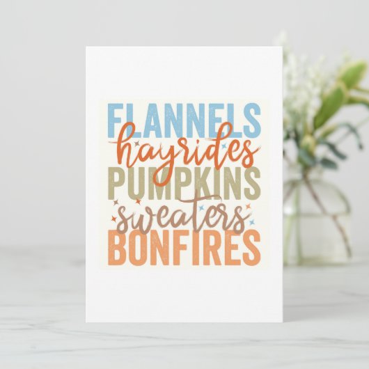 Leuke Herfst vibes Kaart (Staand voorkant)