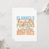 Leuke Herfst vibes Kaart (Voorkant / Achterkant in situ)