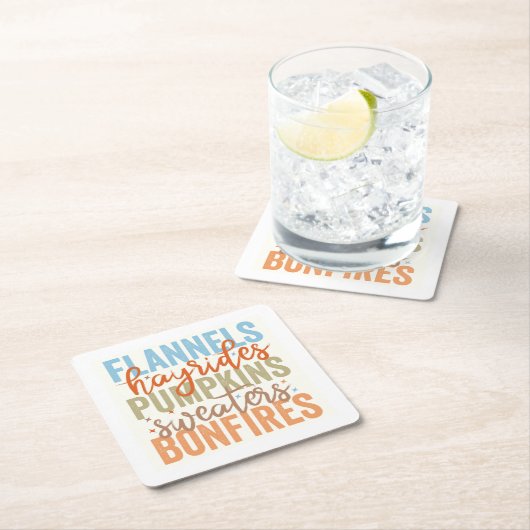 Leuke Herfst vibes Kartonnen Onderzetters (Insitu)