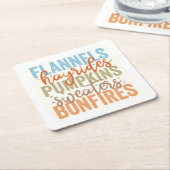 Leuke Herfst vibes Kartonnen Onderzetters (Schuin)