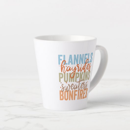 Leuke Herfst vibes Latte Mok (Rechterhoek)