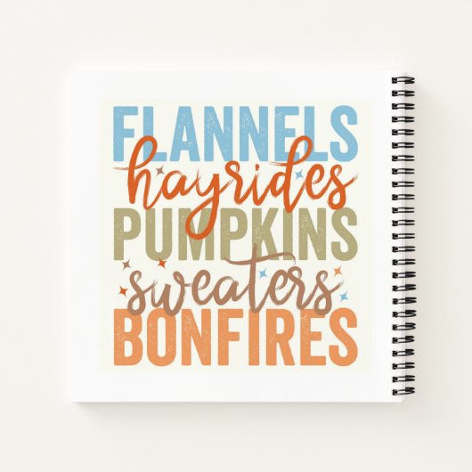 Leuke Herfst vibes Notitieboek (Achterkant)