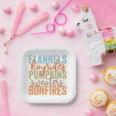 Leuke Herfst vibes Papieren Bordje (Feest)