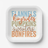 Leuke Herfst vibes Papieren Bordje (Voorkant)