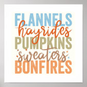 Leuke Herfst vibes Poster (Voorkant)