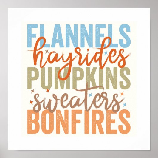 Leuke Herfst vibes Poster (Voorkant)