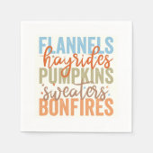 Leuke Herfst vibes Servet (Voorkant)