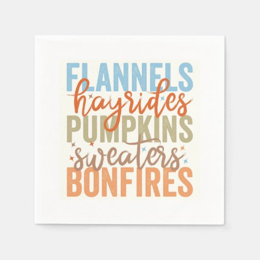 Leuke Herfst vibes Servet (Voorkant)