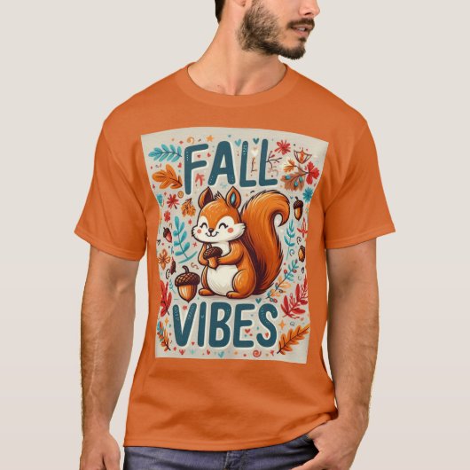 Leuke Herfst vibes T-shirt (Voorkant)