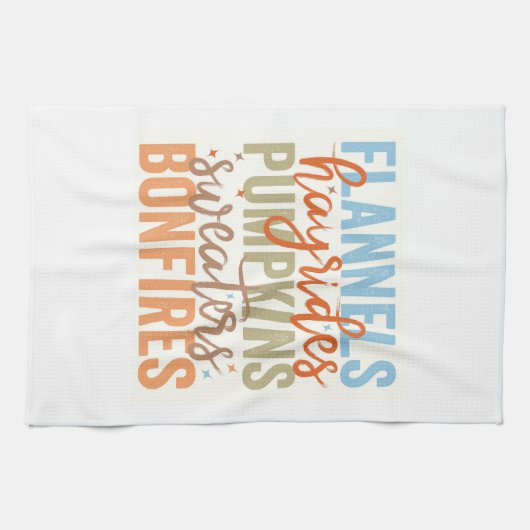 Leuke Herfst vibes Theedoek (Horizontaal)