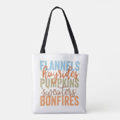 Leuke Herfst vibes Tote Bag (Achterkant)