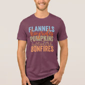Leuke Herfst vibes Tri-Blend Shirt (Voorkant)