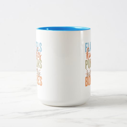 Leuke Herfst vibes Tweekleurige Koffiemok (Center)