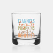 Leuke Herfst vibes Whisky Glas (Voorkant)