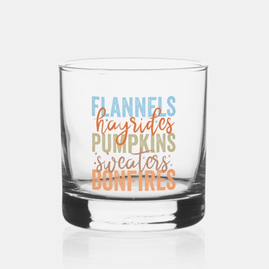 Leuke Herfst vibes Whisky Glas (Voorkant)