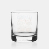 Leuke Herfst vibes Whisky Glas (Achterkant)