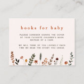 Leuke Herfst Wildflower Boeken voor Baby Informatiekaartje (Voorkant)
