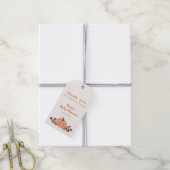 Leuke Herfst Wildflower Pompoen Cadeaulabel (Met Touw)