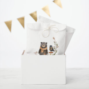 Leuke herfst Woodland Forest Baby shower Bedankzakje