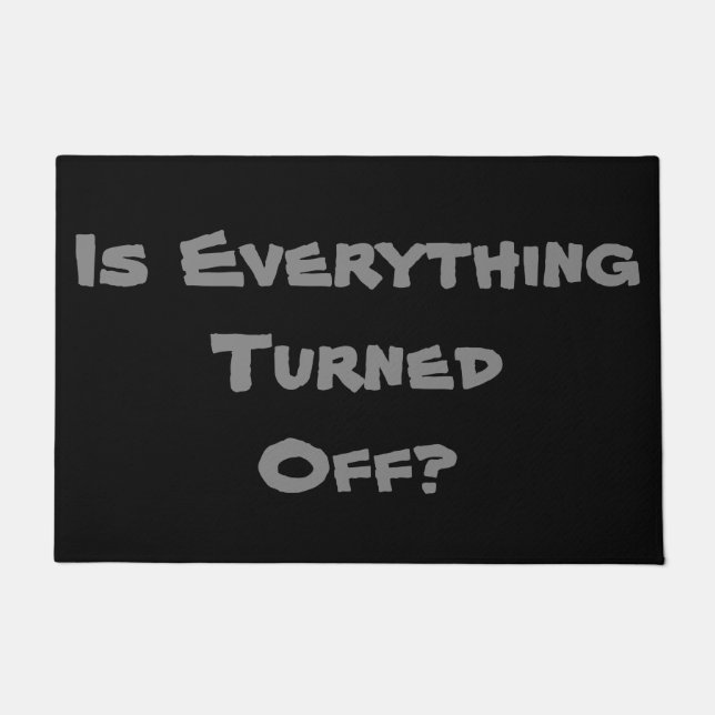 leuke herinnering vergeet niet zwart en grijs orig deurmat (Voorkant)