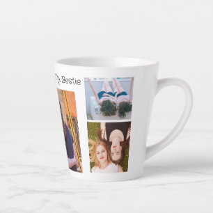 Leuke Herinneringen Meisje Foto Collage Persoonlij Latte Mok