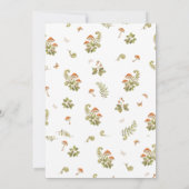 Leuke herten bos Baby shower thema Kaart (Achterkant)