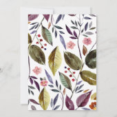 Leuke herten en bloemen baby shower kaart (Achterkant)