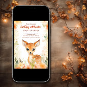 Leuke Herten en Bloemen |  Woodland Birthday Kaart