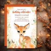 Leuke Herten en Bloemen |  Woodland Birthday Kaart