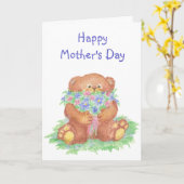 Leuke het Moederdag van de douane draagt met Kaart (Gele Bloem)