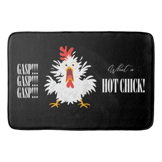 Leuke hete chick citaat badmat (Voorkant)