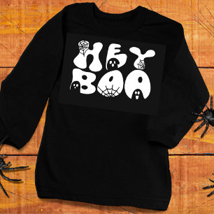 Leuke Hey Boo Grappige Halloween Groovy Retro Ghos Trui