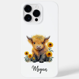 Leuke Highland Koe Geel Zonnebloem Case-Mate iPhone 14 Pro Max Hoesje