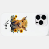 Leuke Highland Koe Geel Zonnebloem Case-Mate iPhone Case (Achterkant (horizontaal))